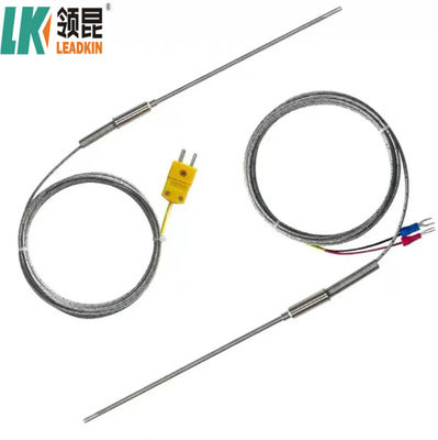 K loại khoáng chất cách nhiệt nhiệt bộ cảm biến nhiệt độ với đầu nối