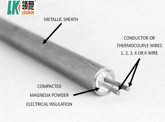 Cáp bọc kim loại cách điện 4 lõi được bảo vệ bằng khoáng chất 0,25mm 12,7mm SS321